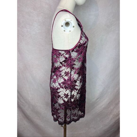 Vintage 1990s Lace Slip Lingerie Size Small Vampy Moody Gothic - Picture 5 of 7